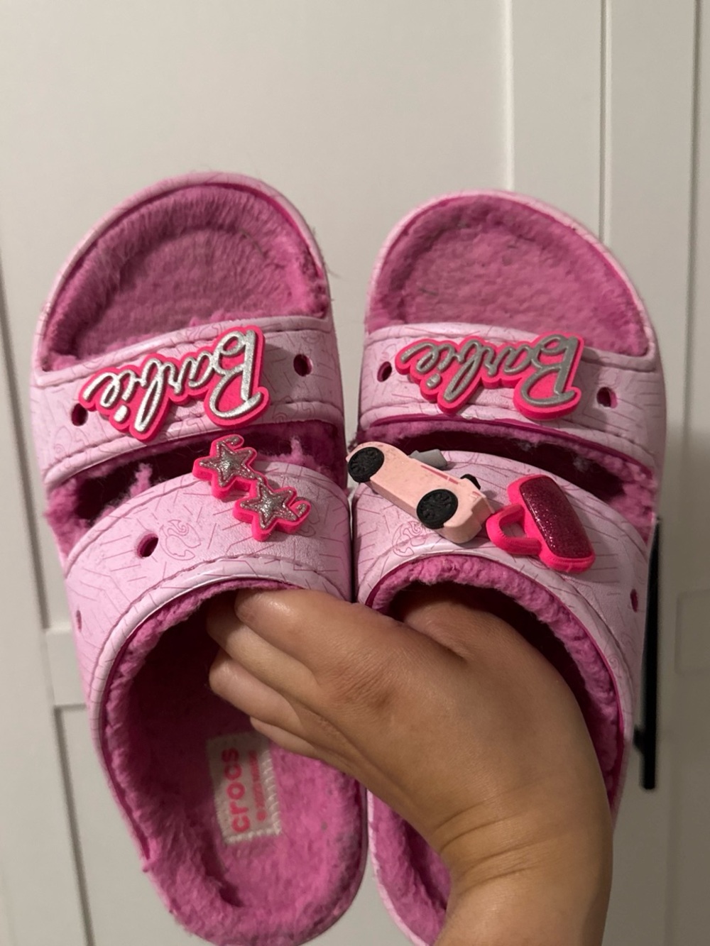 SOLD❣️❣️❣️Crocs Barbie Cozzzy Sandals
